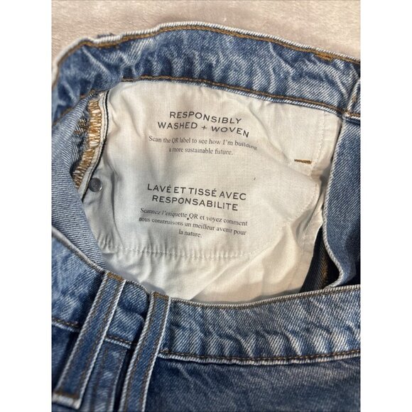 FRAME High Rise Wide Leg Jeans "Lave'Et Tisse' Avec" Checkered Pattern Size 29 - Picture 11 of 11